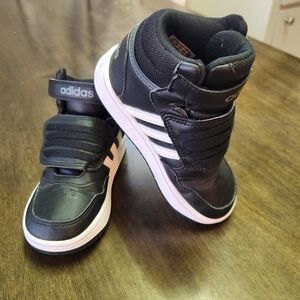 Adidas Kids Black and White Sneakers